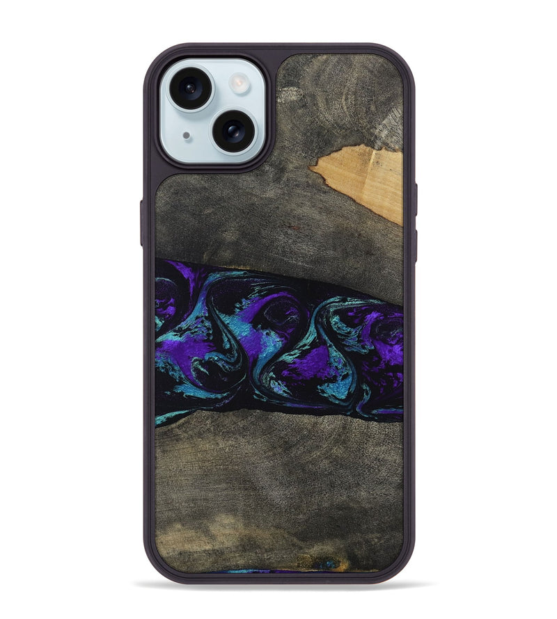 iPhone 15 Plus Wood Phone Case - Giles (Purple, 813641)