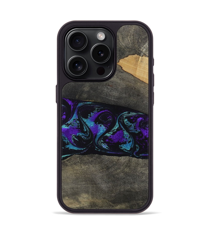 iPhone 15 Pro Wood Phone Case - Giles (Purple, 813641)