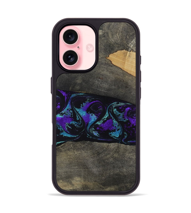 iPhone 16 Wood Phone Case - Giles (Purple, 813641)