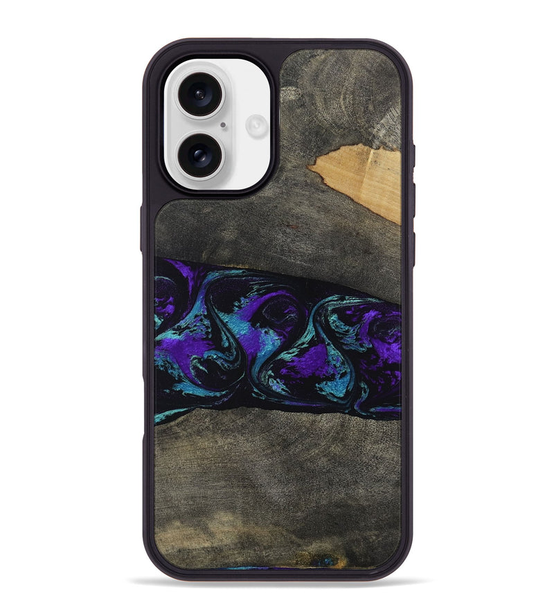iPhone 16 Plus Wood Phone Case - Giles (Purple, 813641)