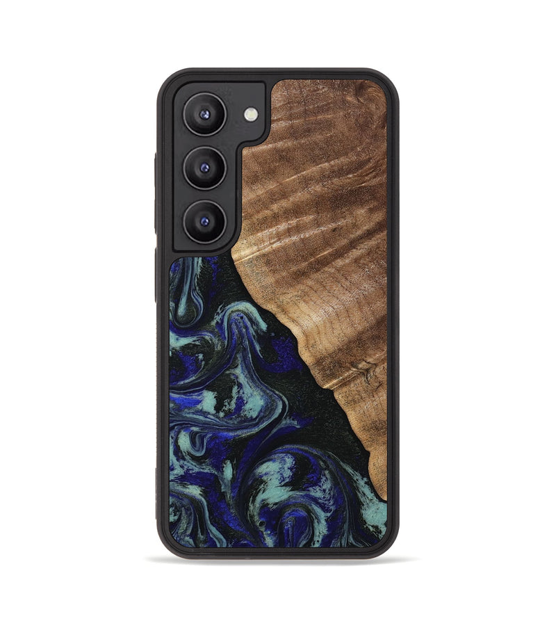 Galaxy S23 Wood Phone Case - Kayley (Blue, 813773)