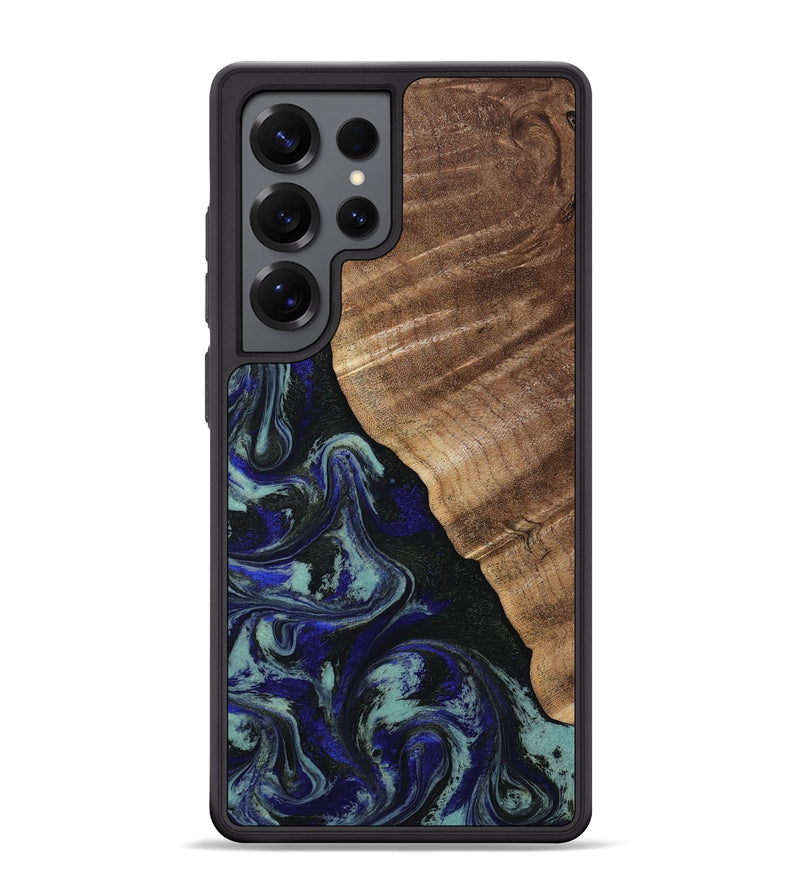 Galaxy S25 Ultra Wood Phone Case - Kayley (Blue, 813773)