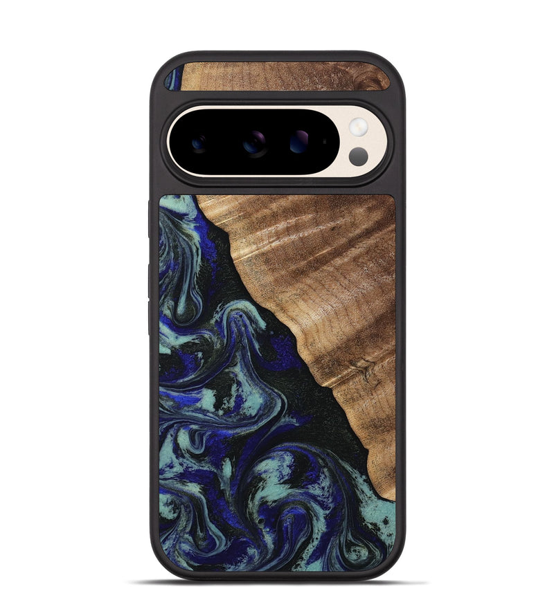 Pixel 10 Pro Wood Phone Case - Kayley (Blue, 813773)