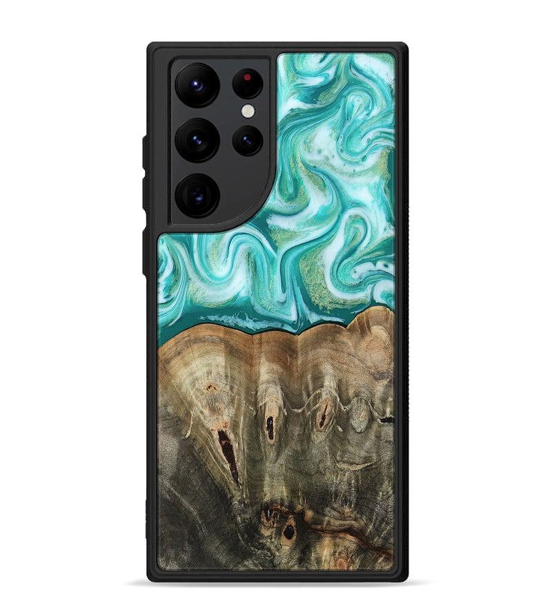 Galaxy S22 Ultra Wood Phone Case - Gigi (Green, 813776)