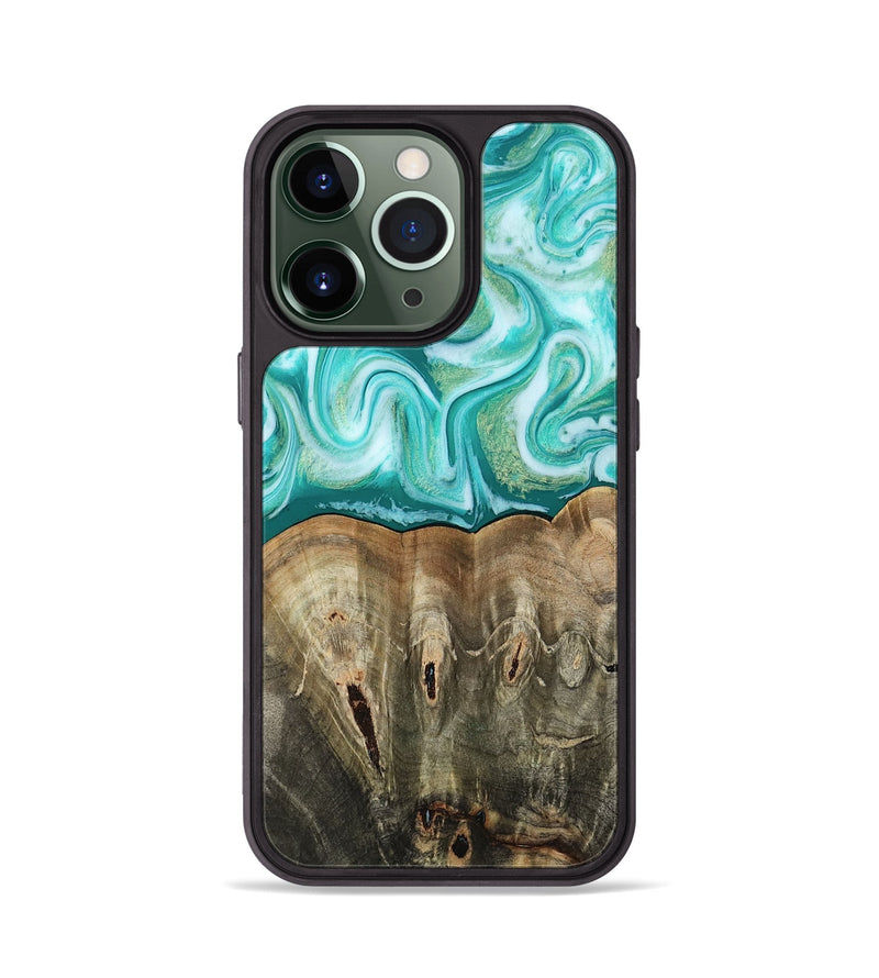 iPhone 13 Pro Wood Phone Case - Gigi (Green, 813776)