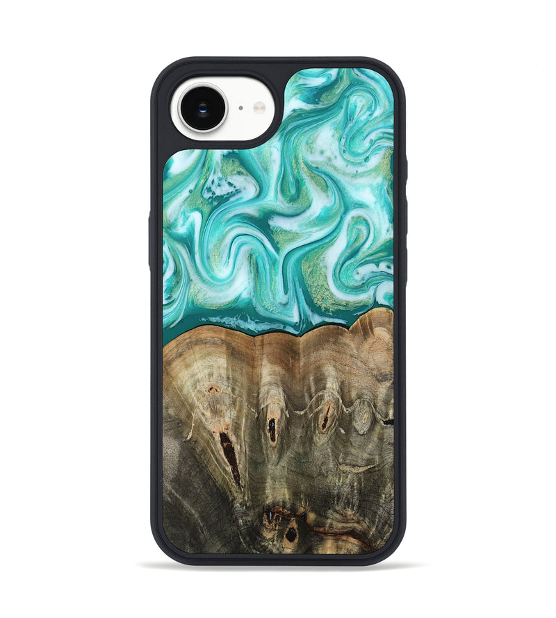 iPhone 16e Wood Phone Case - Gigi (Green, 813776)