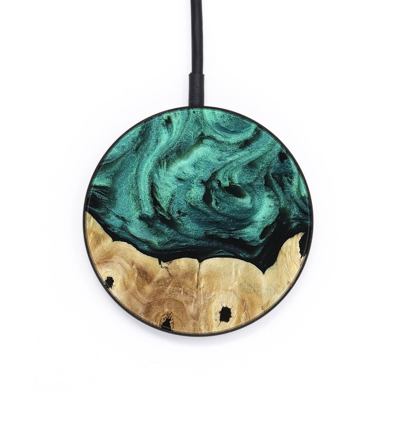Circle Wood Wireless Charger - Brendon (Green, 813781)