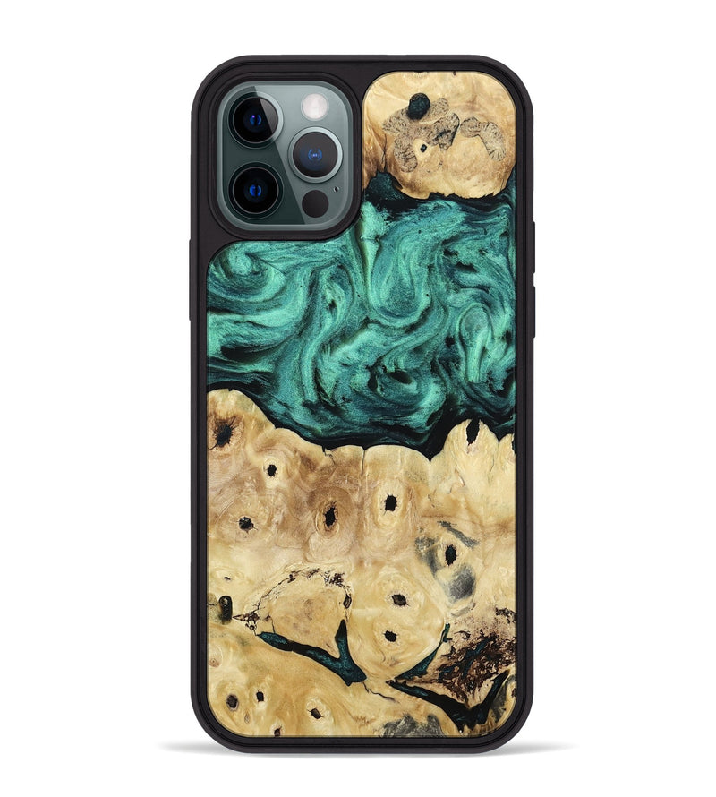 iPhone 12 Pro Max Wood Phone Case - Brendon (Green, 813781)
