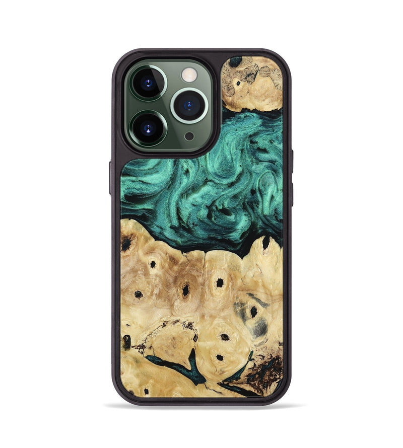 iPhone 13 Pro Wood Phone Case - Brendon (Green, 813781)