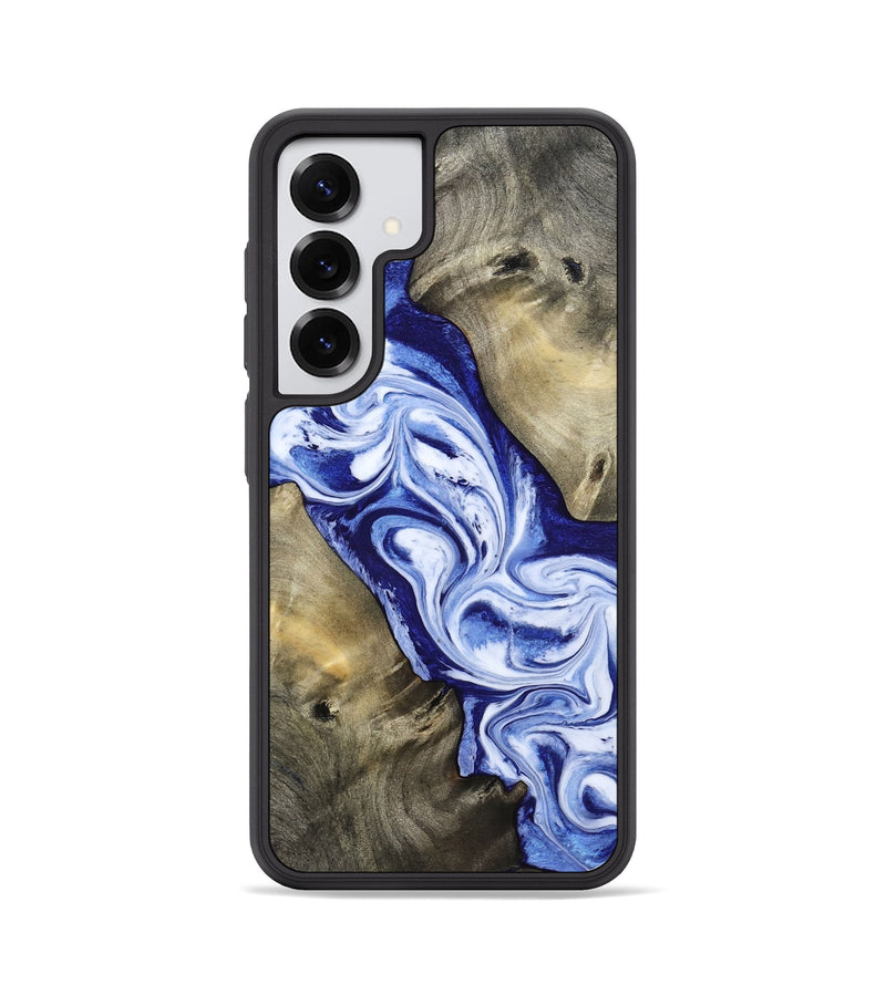 Galaxy S25 Wood Phone Case - Basil (Blue, 813794)