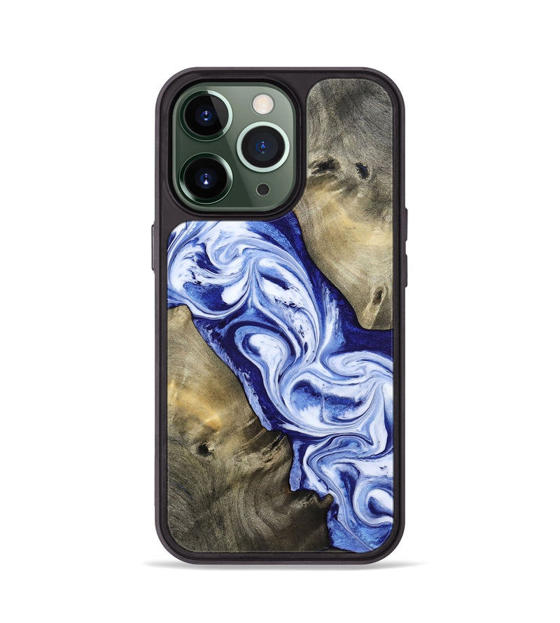 iPhone 13 Pro Wood Phone Case - Basil (Blue, 813794)