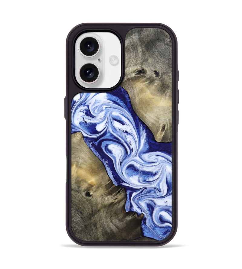 iPhone 17 Wood Phone Case - Basil (Blue, 813794)