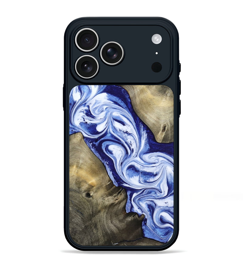 iPhone 17 Pro Max Wood Phone Case - Basil (Blue, 813794)