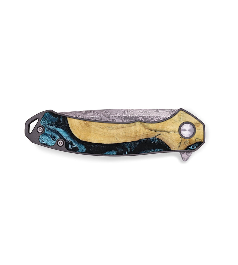 EDC Wood Pocket Knife - Keegan (Blue, 813799)