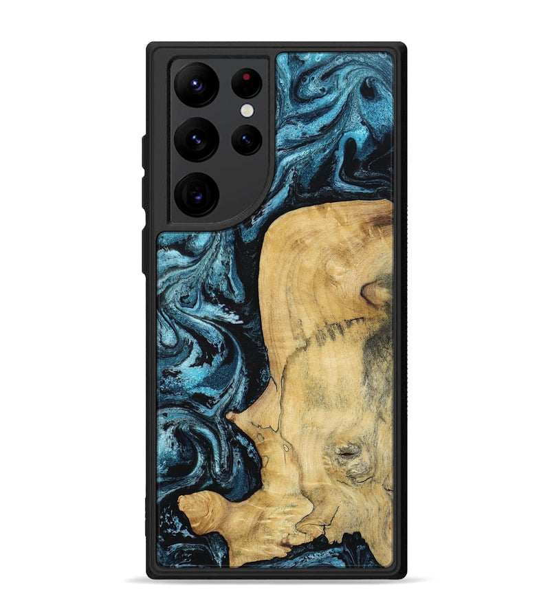 Galaxy S22 Ultra Wood Phone Case - Keegan (Blue, 813799)