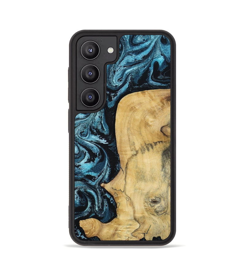 Galaxy S23 Wood Phone Case - Keegan (Blue, 813799)