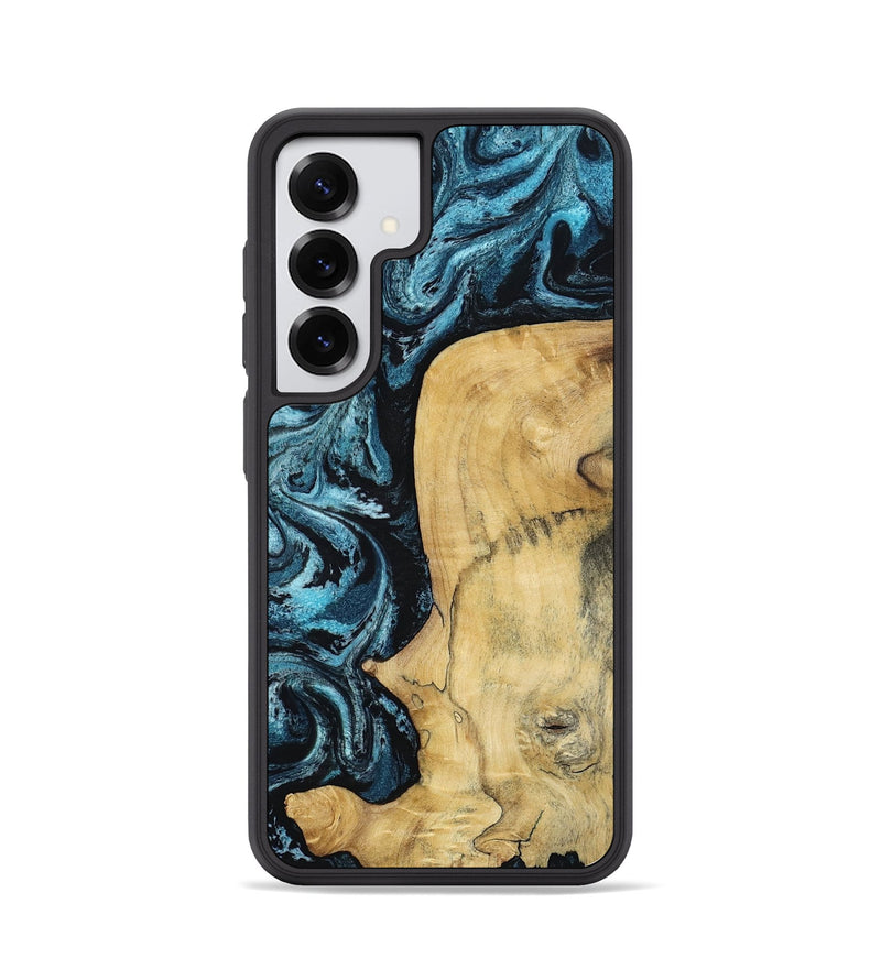 Galaxy S25 Wood Phone Case - Keegan (Blue, 813799)