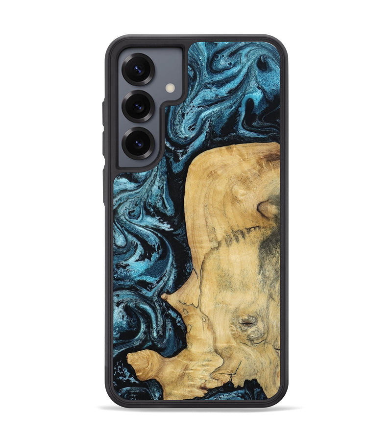 Galaxy S25 Plus Wood Phone Case - Keegan (Blue, 813799)
