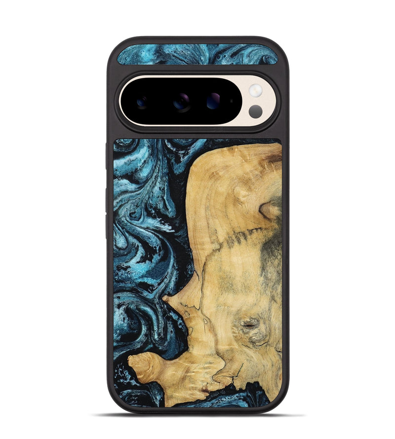 Pixel 10 Pro Wood Phone Case - Keegan (Blue, 813799)