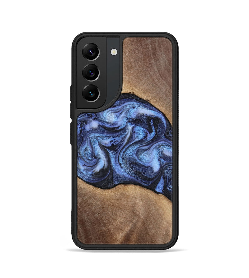 Galaxy S22 Wood Phone Case - Destini (Blue, 813803)