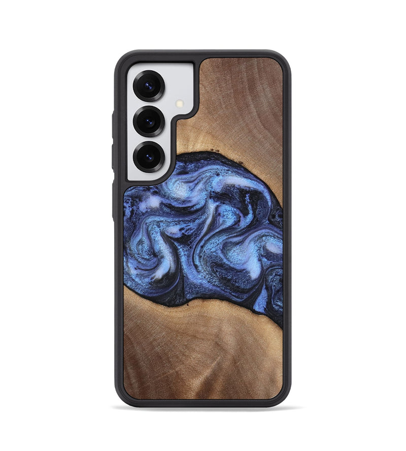 Galaxy S25 Wood Phone Case - Destini (Blue, 813803)