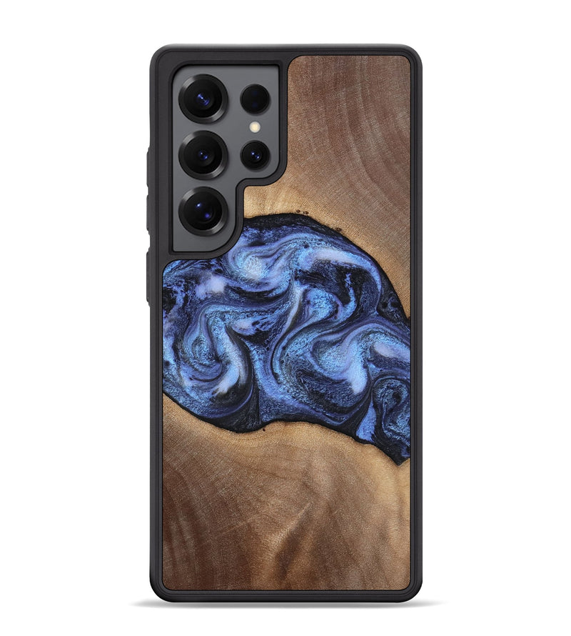 Galaxy S25 Ultra Wood Phone Case - Destini (Blue, 813803)