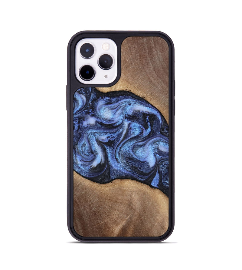 iPhone 11 Pro Wood Phone Case - Destini (Blue, 813803)