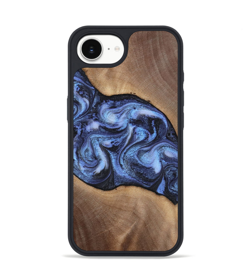 iPhone 16e Wood Phone Case - Destini (Blue, 813803)