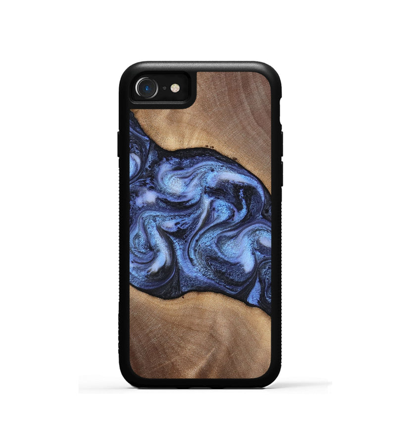 iPhone SE Wood Phone Case - Destini (Blue, 813803)