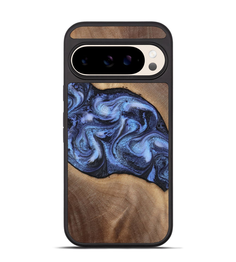 Pixel 10 Pro Wood Phone Case - Destini (Blue, 813803)