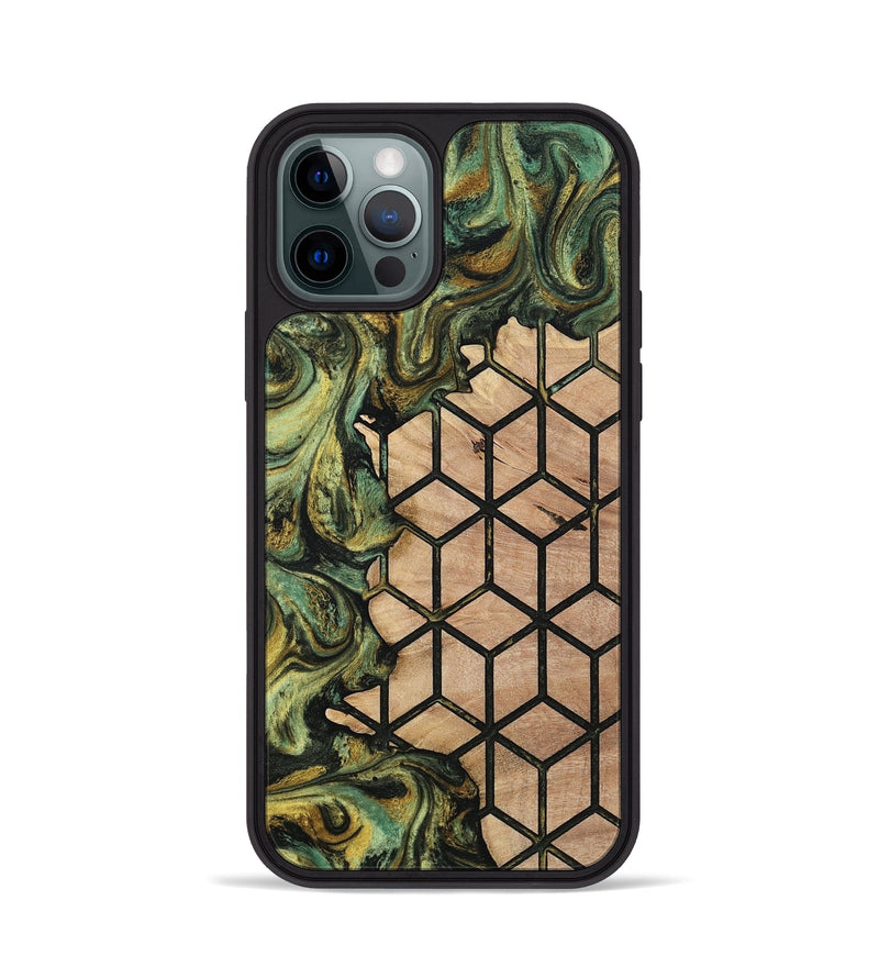 iPhone 12 Pro Wood Phone Case - Carli (Pattern, 813812)