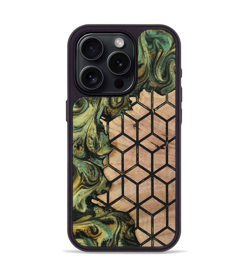 iPhone 15 Pro Wood Phone Case - Carli (Pattern, 813812)