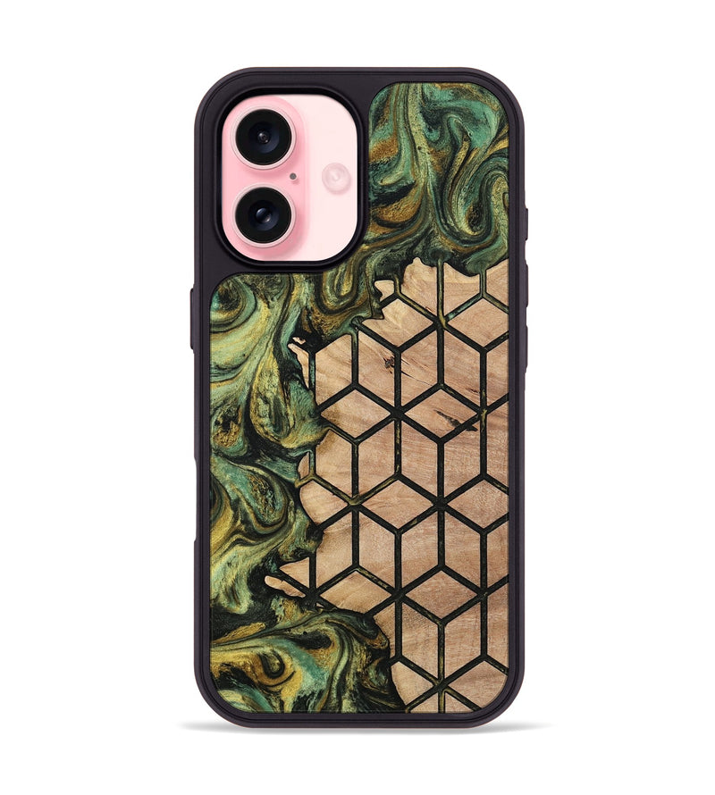 iPhone 16 Wood Phone Case - Carli (Pattern, 813812)