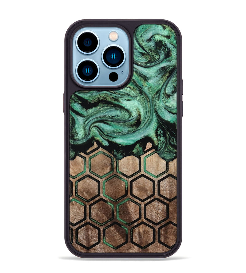 iPhone 14 Pro Max Wood Phone Case - Ayana (Pattern, 813828)