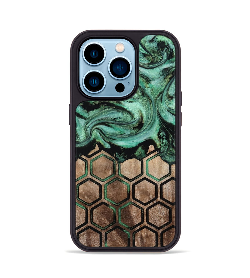 iPhone 14 Pro Wood Phone Case - Ayana (Pattern, 813828)