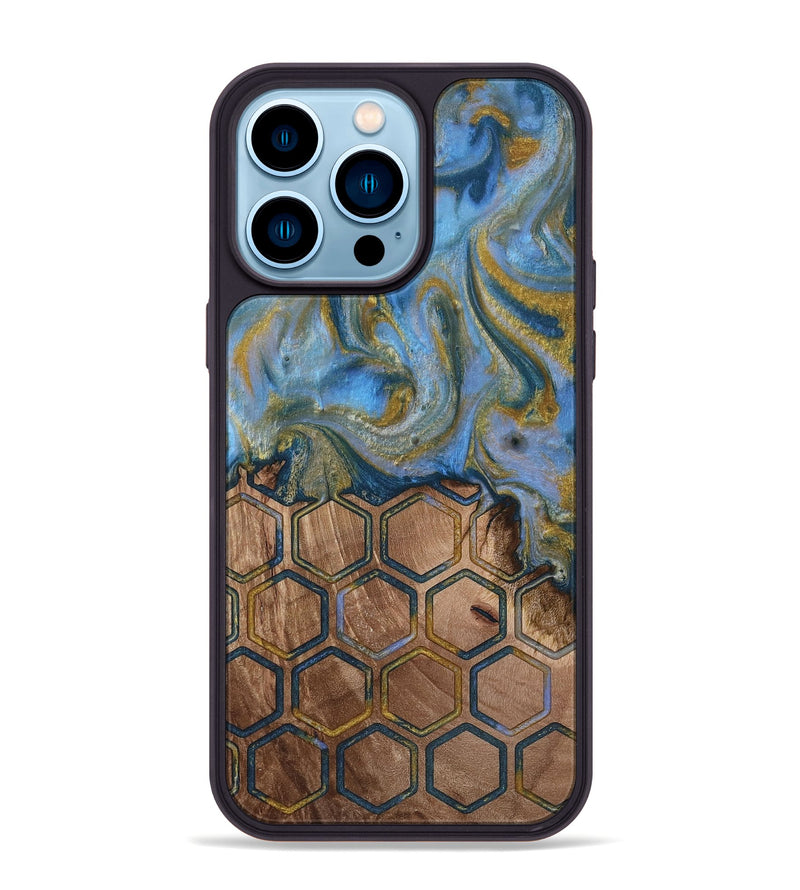 iPhone 14 Pro Max Wood Phone Case - Tamera (Pattern, 813834)