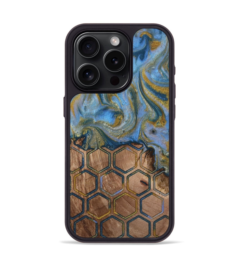 iPhone 15 Pro Wood Phone Case - Tamera (Pattern, 813834)