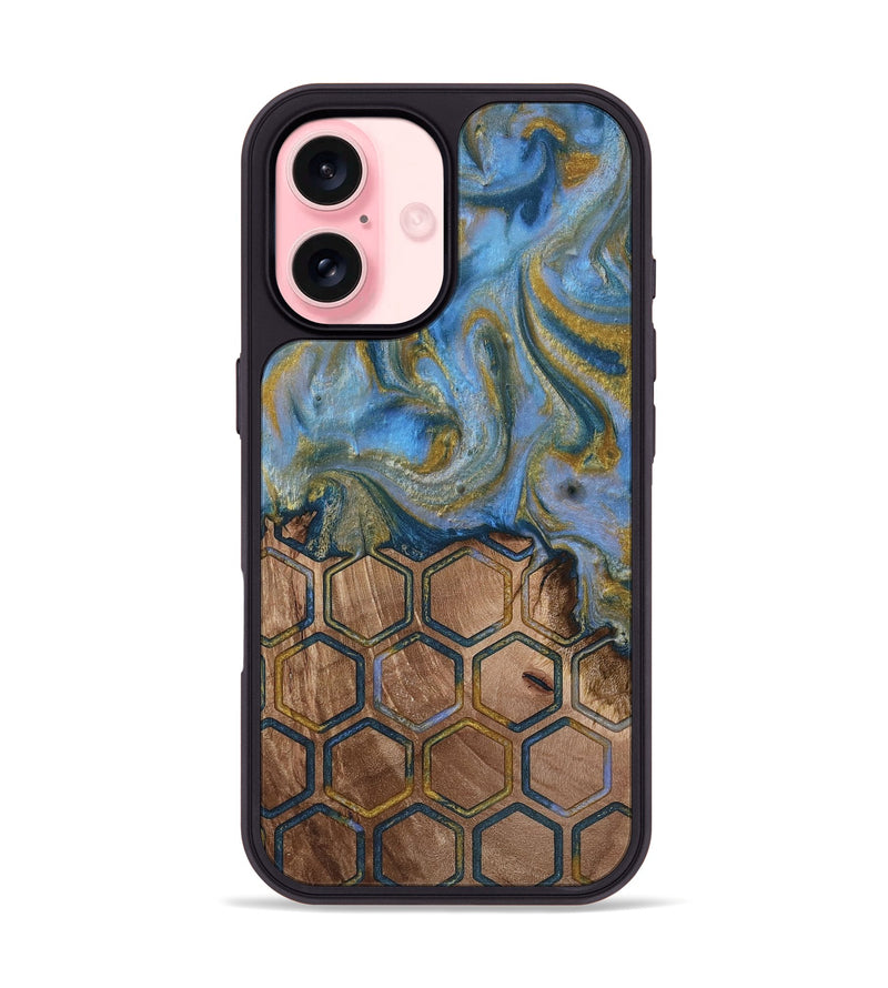 iPhone 16 Wood Phone Case - Tamera (Pattern, 813834)