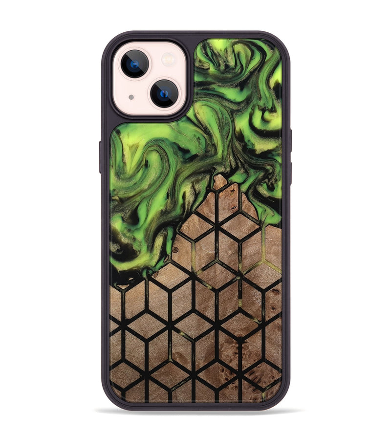 iPhone 14 Plus Wood Phone Case - Janene (Pattern, 813845)