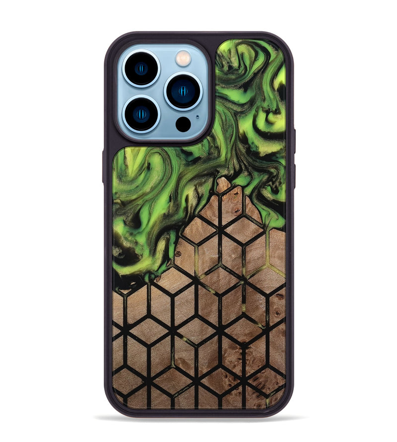 iPhone 14 Pro Max Wood Phone Case - Janene (Pattern, 813845)