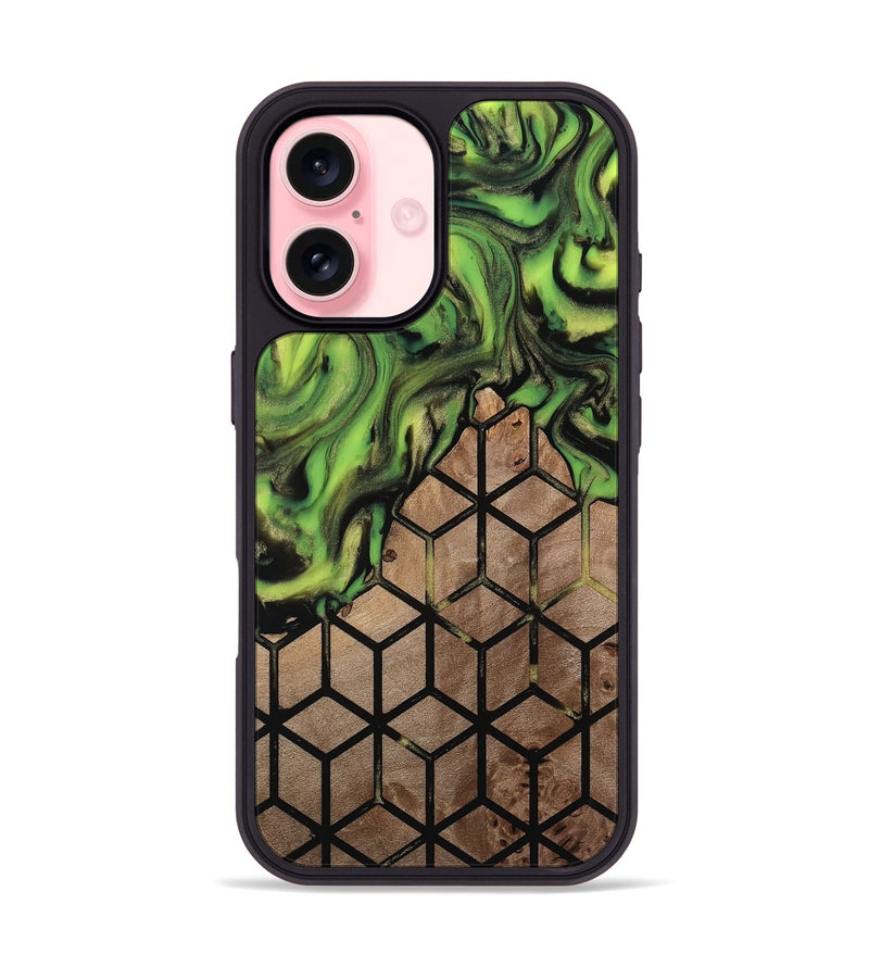 iPhone 16 Wood Phone Case - Janene (Pattern, 813845)