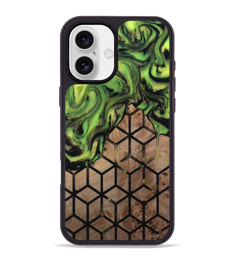 iPhone 16 Plus Wood Phone Case - Janene (Pattern, 813845)