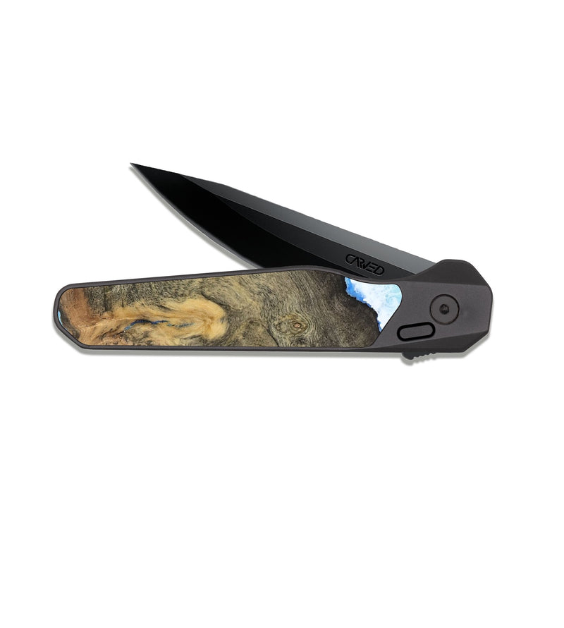 EDC Dark Slate Wood Pocket Knife - Fiona (Coastal, 813848)