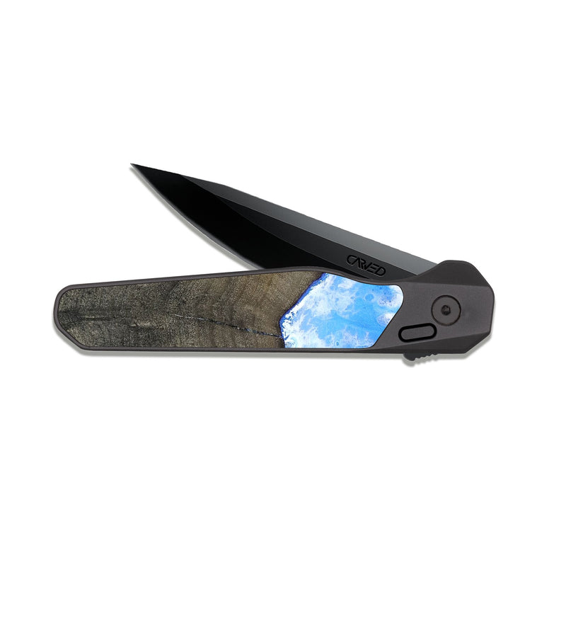 EDC Dark Slate Wood Pocket Knife - Denice (Coastal, 813851)