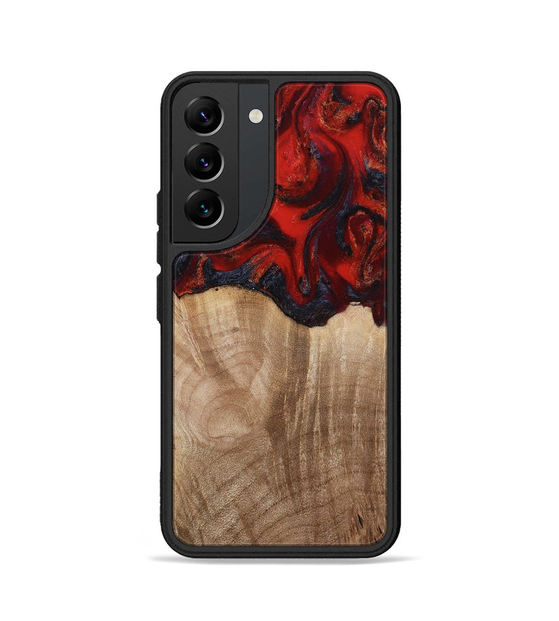 Galaxy S22 Wood Phone Case - Adela (Red, 813860)