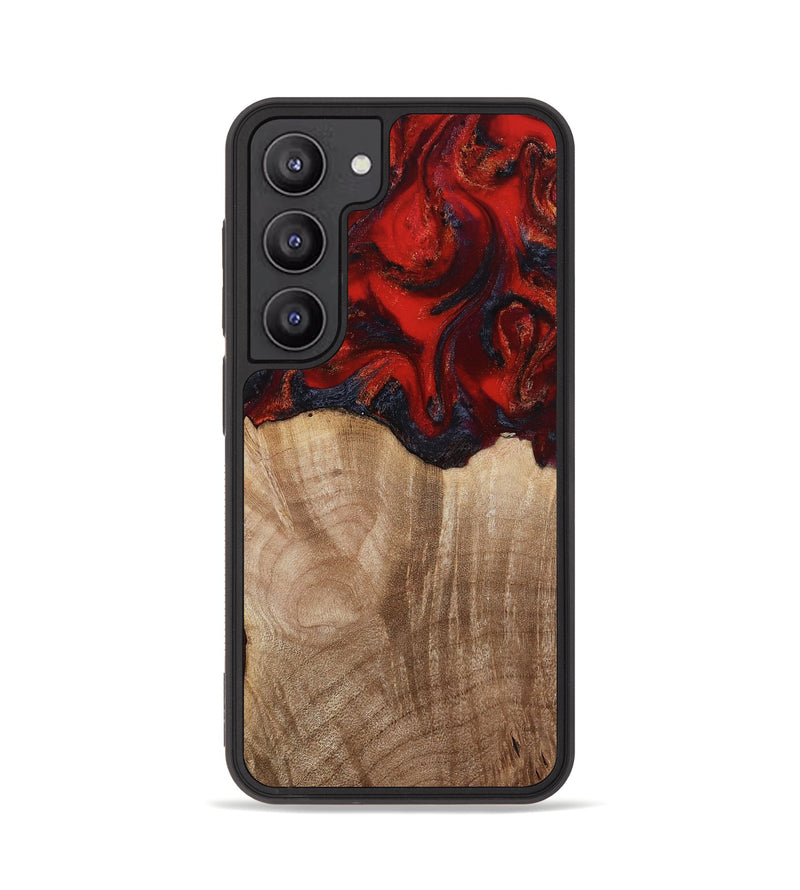 Galaxy S23 Wood Phone Case - Adela (Red, 813860)