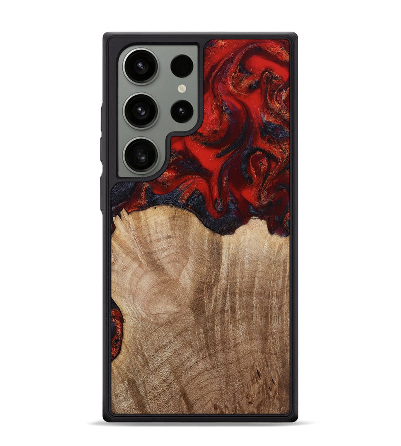 Galaxy S24 Ultra Wood Phone Case - Adela (Red, 813860)