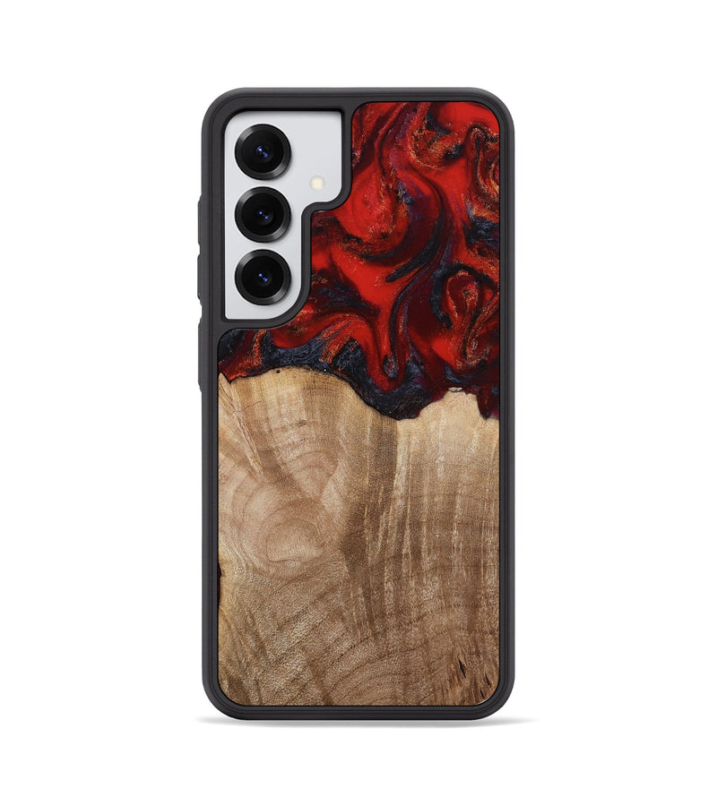 Galaxy S25 Wood Phone Case - Adela (Red, 813860)
