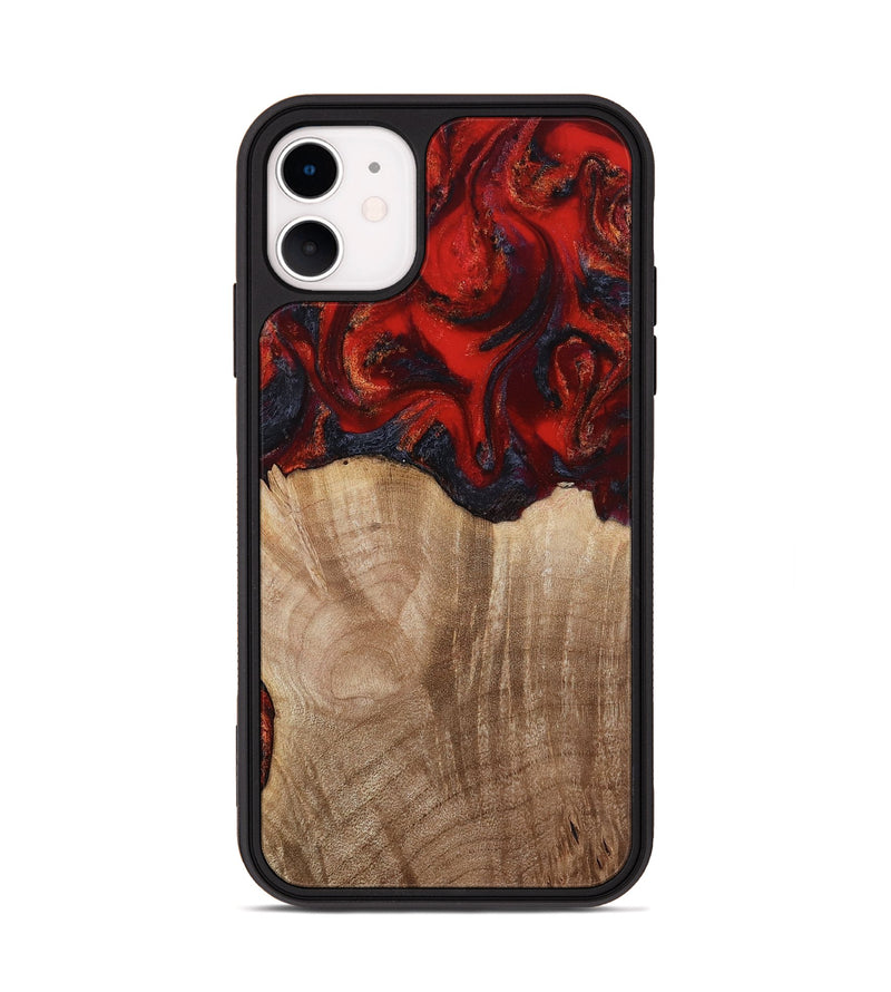 iPhone 11 Wood Phone Case - Adela (Red, 813860)