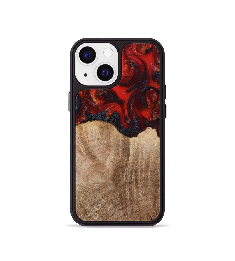 iPhone 13 mini Wood Phone Case - Adela (Red, 813860)